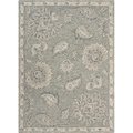 Lr Resources LR Resources VICTO81583GRY5070 5 x 7 ft. Traditional Botanical Area Rug; Gray & Blue VICTO81583GRY5070
